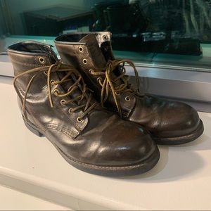 Men's Frye Arkansas Mid Lace Leather Boots Sz 11